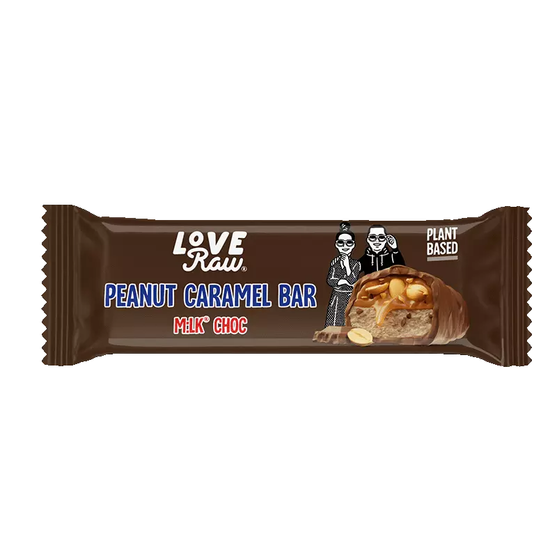 love raw peanut caramel bar