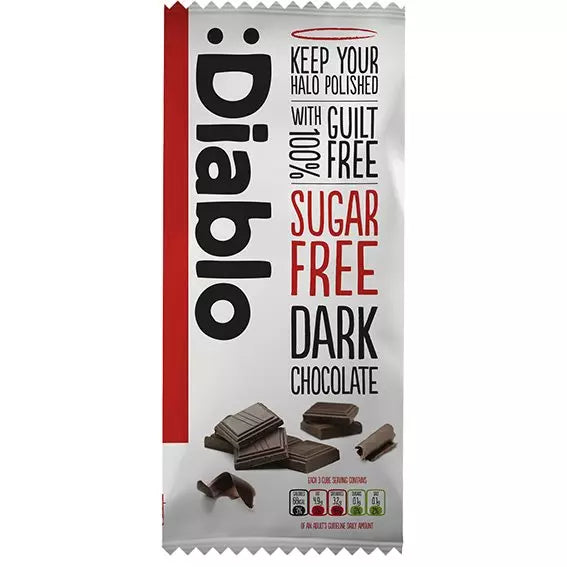 Diablo sukkerfri mørk sjokolade 85 g
